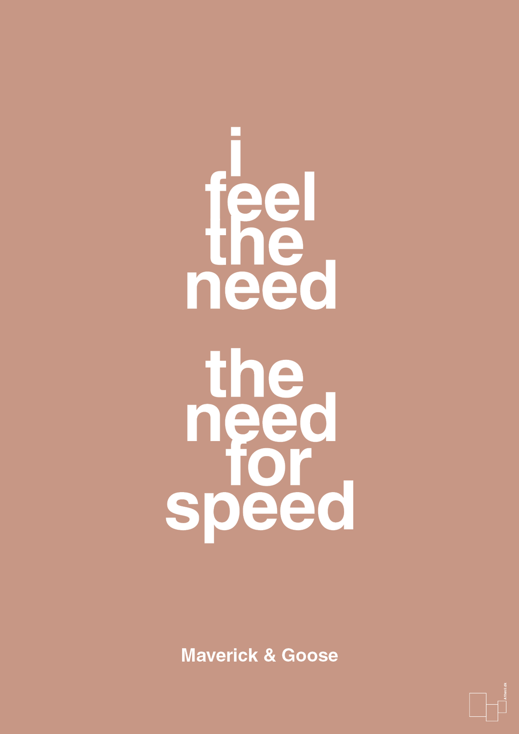 plakat: i feel the need the need for speed - powder-Film & TV-A1two3