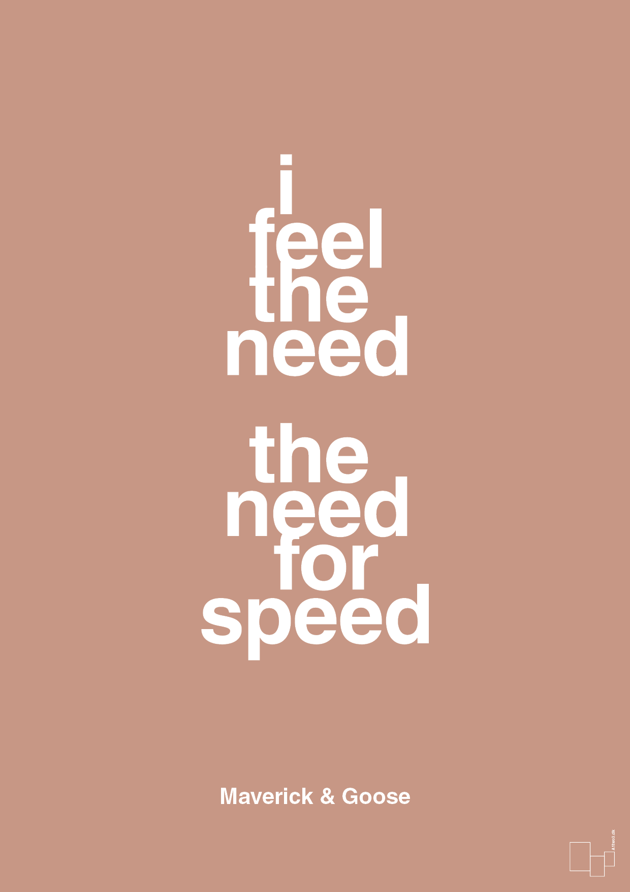 plakat: i feel the need the need for speed - powder-Film & TV-A1two3
