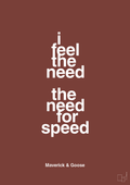 plakat: i feel the need the need for speed - red pepper-Film & TV-A1two3