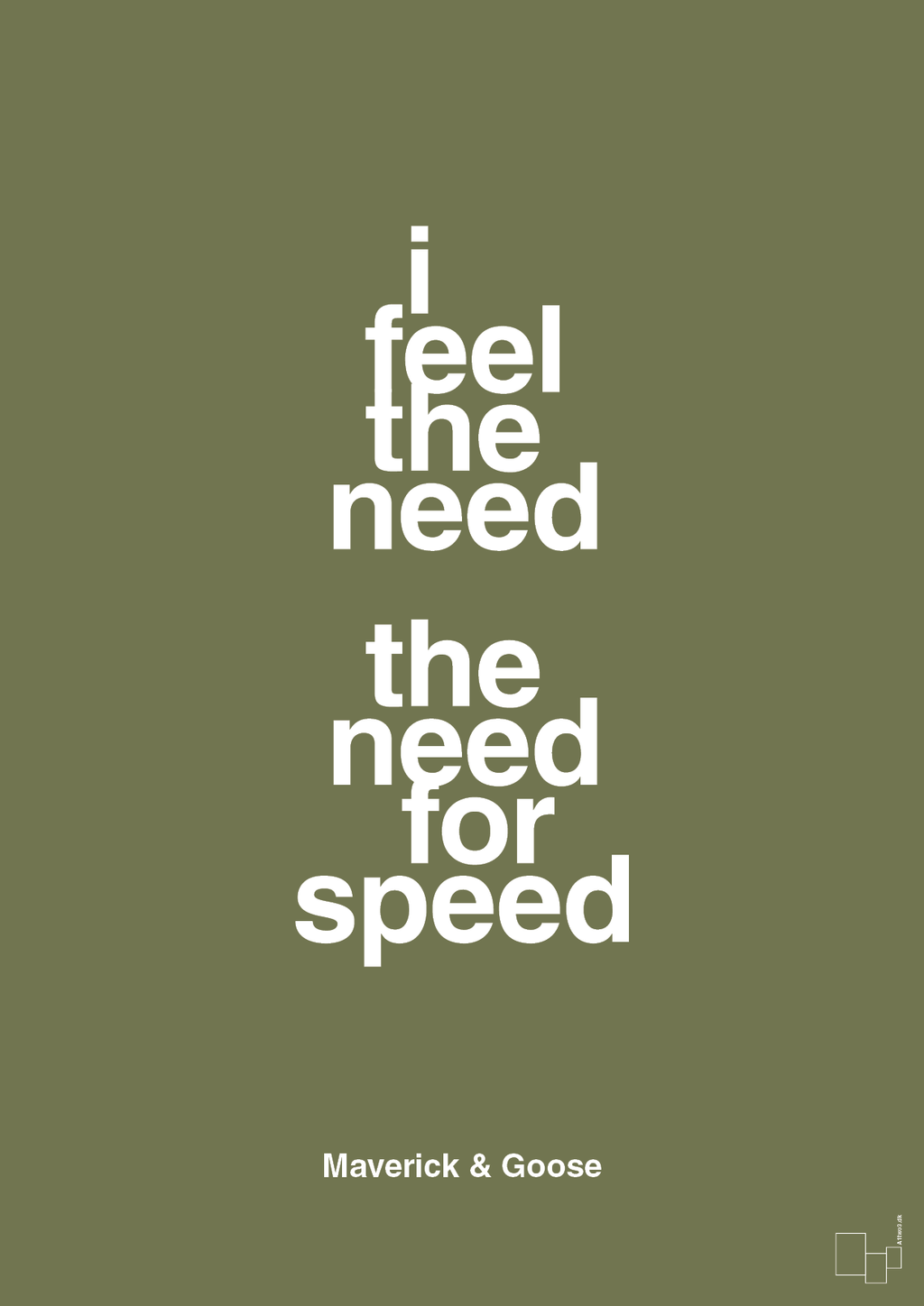 plakat: i feel the need the need for speed - secret meadow-Film & TV-A1two3