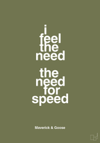 plakat: i feel the need the need for speed - secret meadow-Film & TV-A1two3
