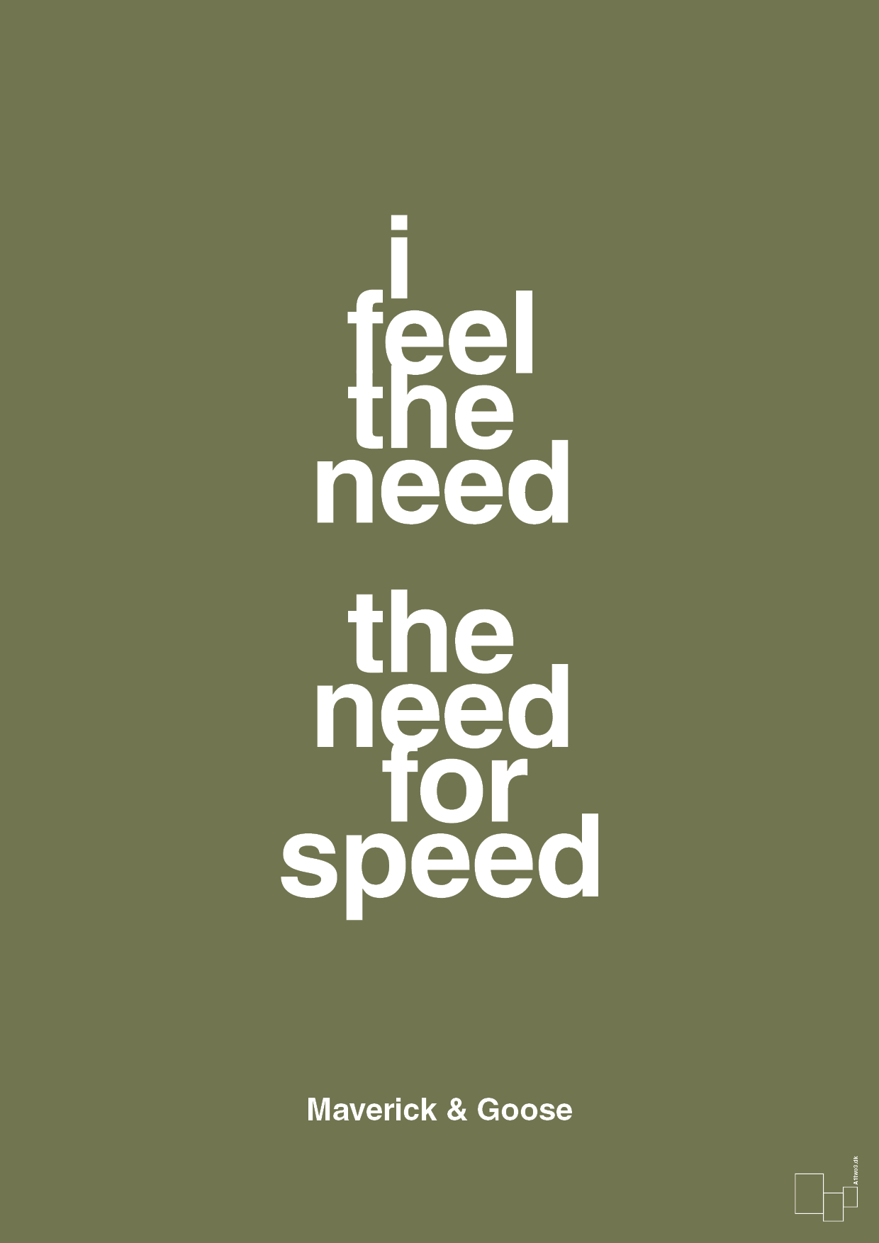 plakat: i feel the need the need for speed - secret meadow-Film & TV-A1two3