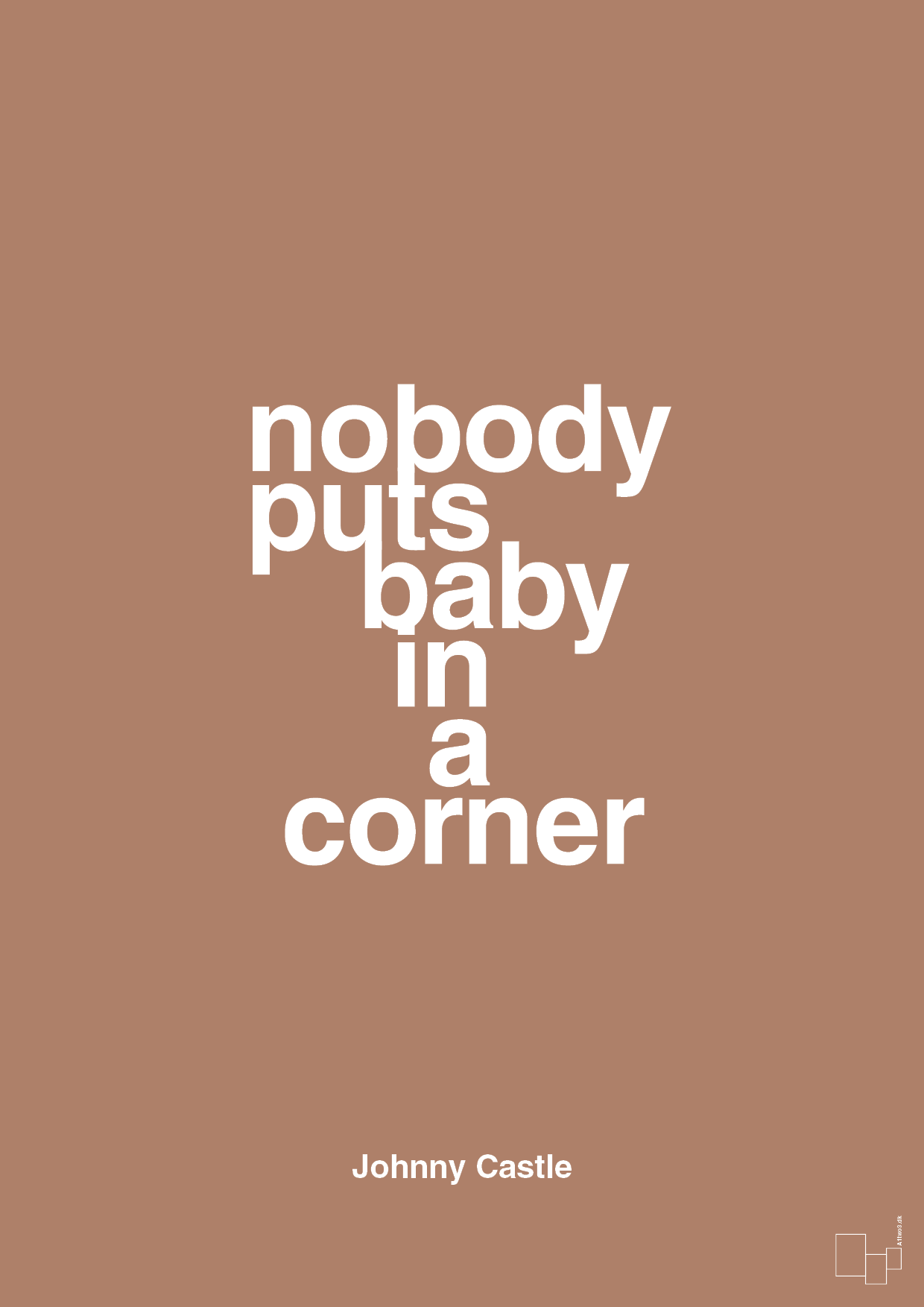 plakat: nobody puts baby in a corner - cider spice-Film & TV-A1two3
