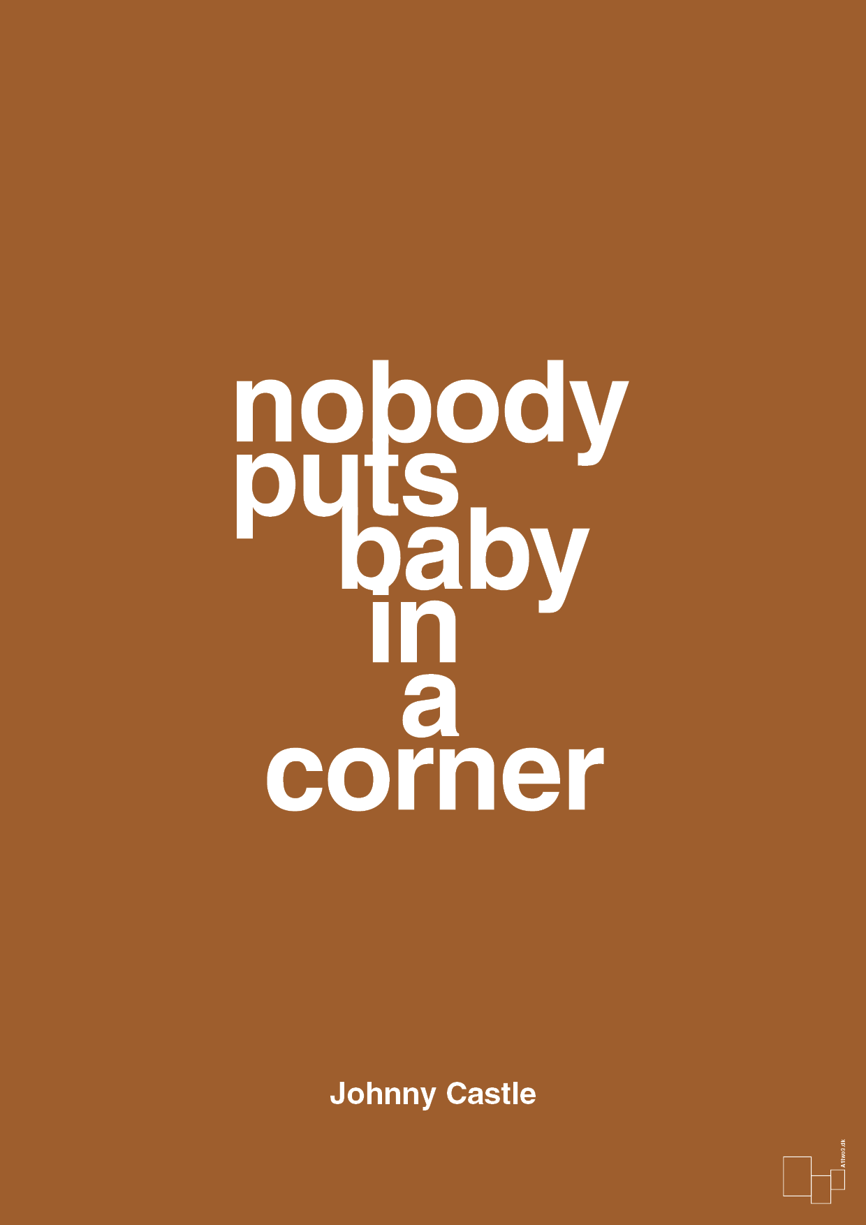 plakat: nobody puts baby in a corner - cognac-Film & TV-A1two3