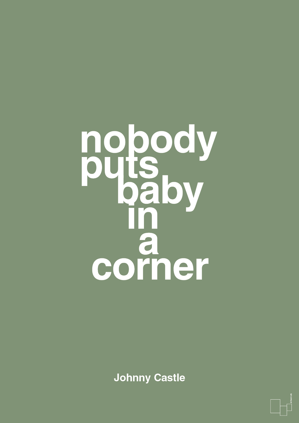 plakat: nobody puts baby in a corner - jade-Film & TV-A1two3