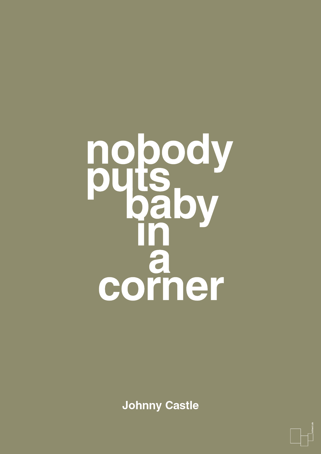 plakat: nobody puts baby in a corner - misty forrest-Film & TV-A1two3