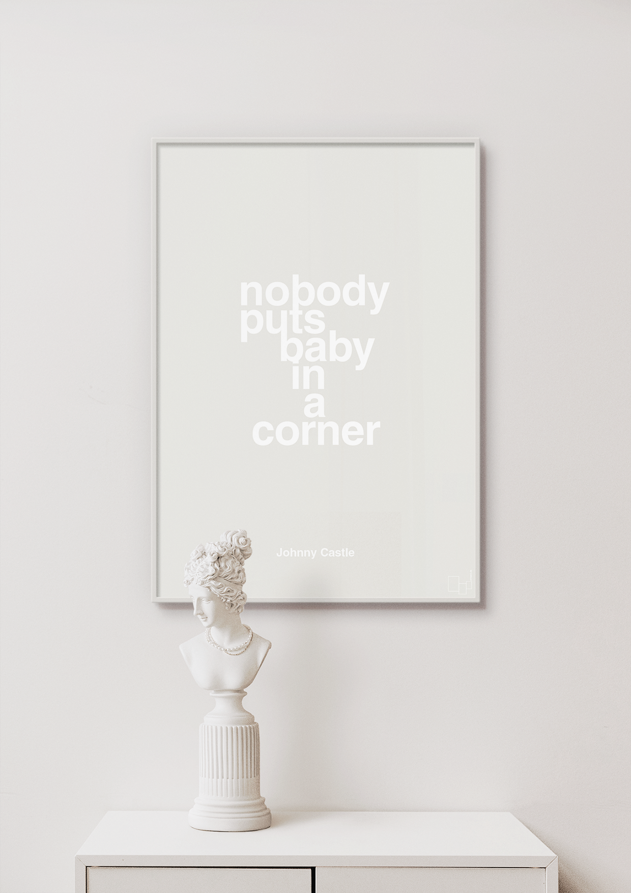 plakat: nobody puts baby in a corner - bubble shell-Film & TV-A1two3