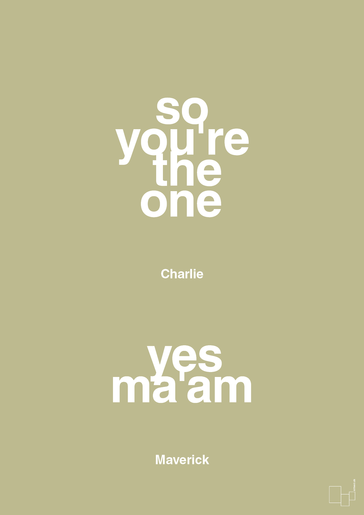 plakat: so you're the one - yes ma'am - back to nature-Film & TV-A1two3