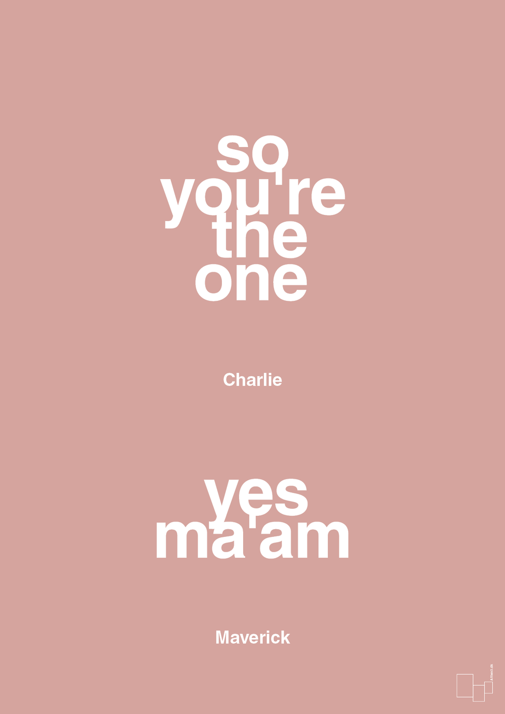 plakat: so you're the one - yes ma'am - bubble shell-Film & TV-A1two3