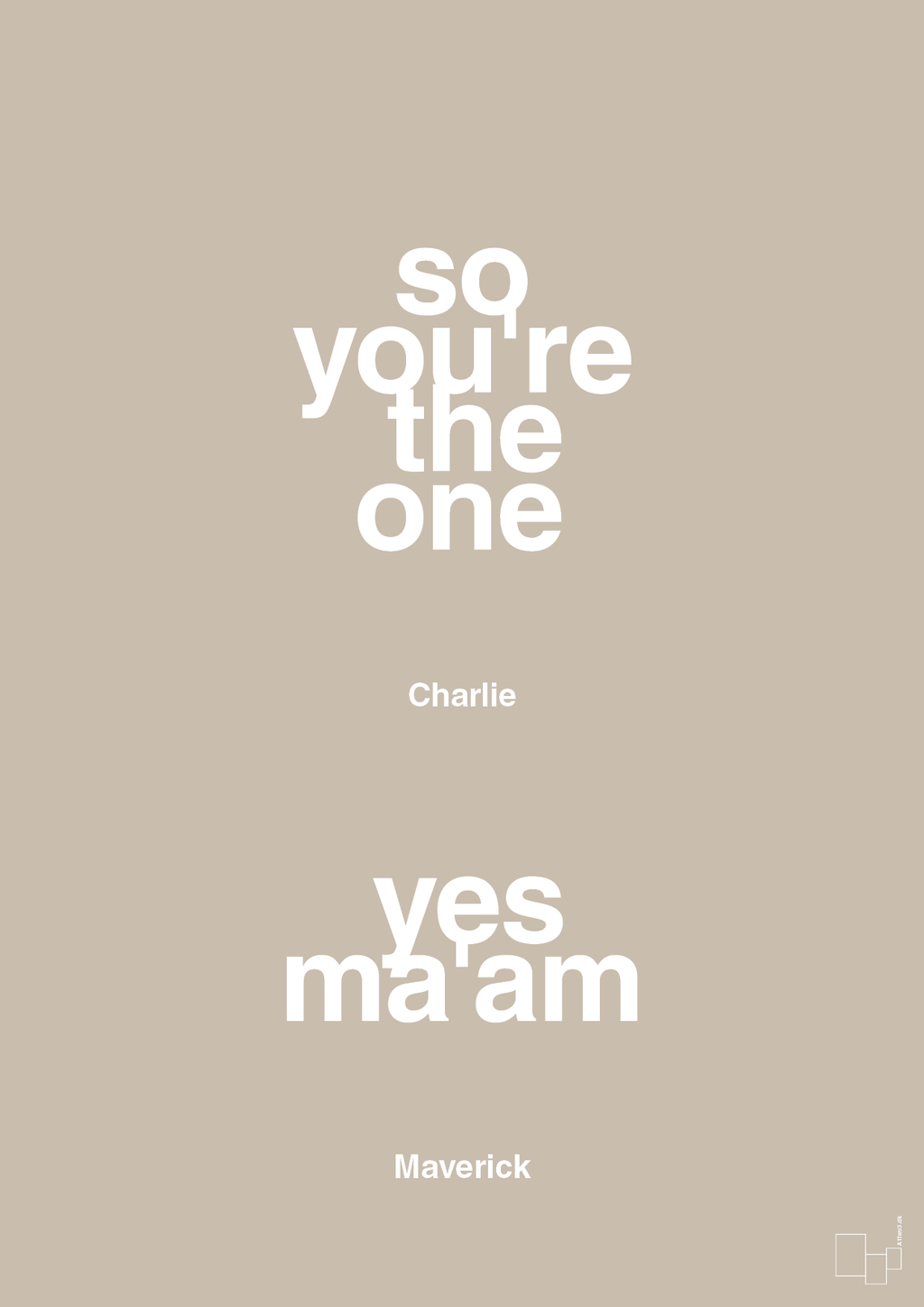 plakat: so you're the one - yes ma'am - creamy mushroom-Film & TV-A1two3