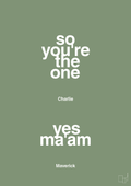 plakat: so you're the one - yes ma'am - jade-Film & TV-A1two3