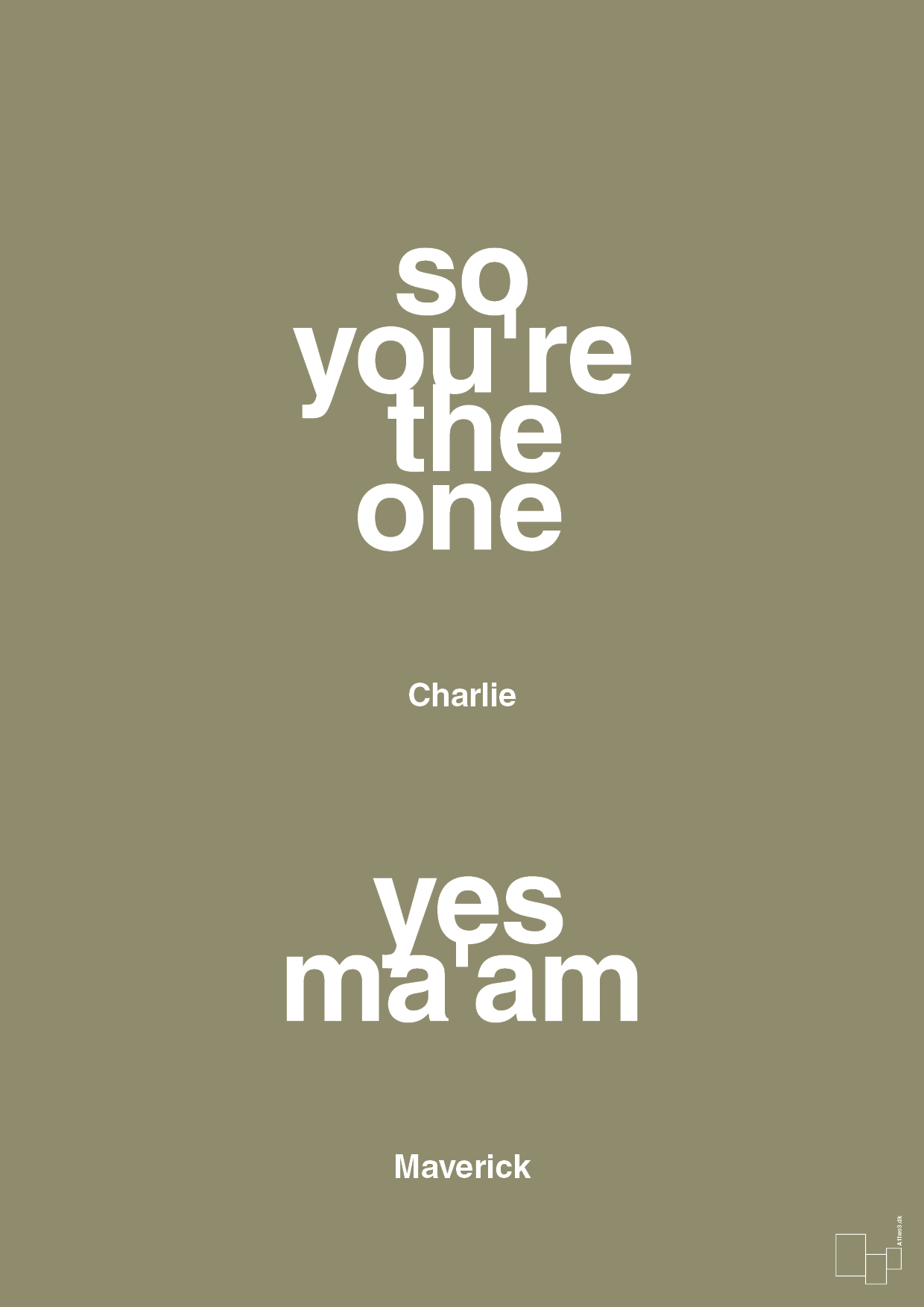 plakat: so you're the one - yes ma'am - misty forrest-Film & TV-A1two3