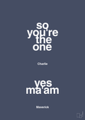 So you're the one - yes ma'am - petrol-Film & TV-A1two3