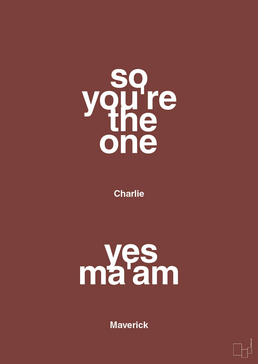 plakat: so you're the one - yes ma'am - red pepper-Film & TV-A1two3