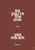 plakat: so you're the one - yes ma'am - red pepper-Film & TV-A1two3