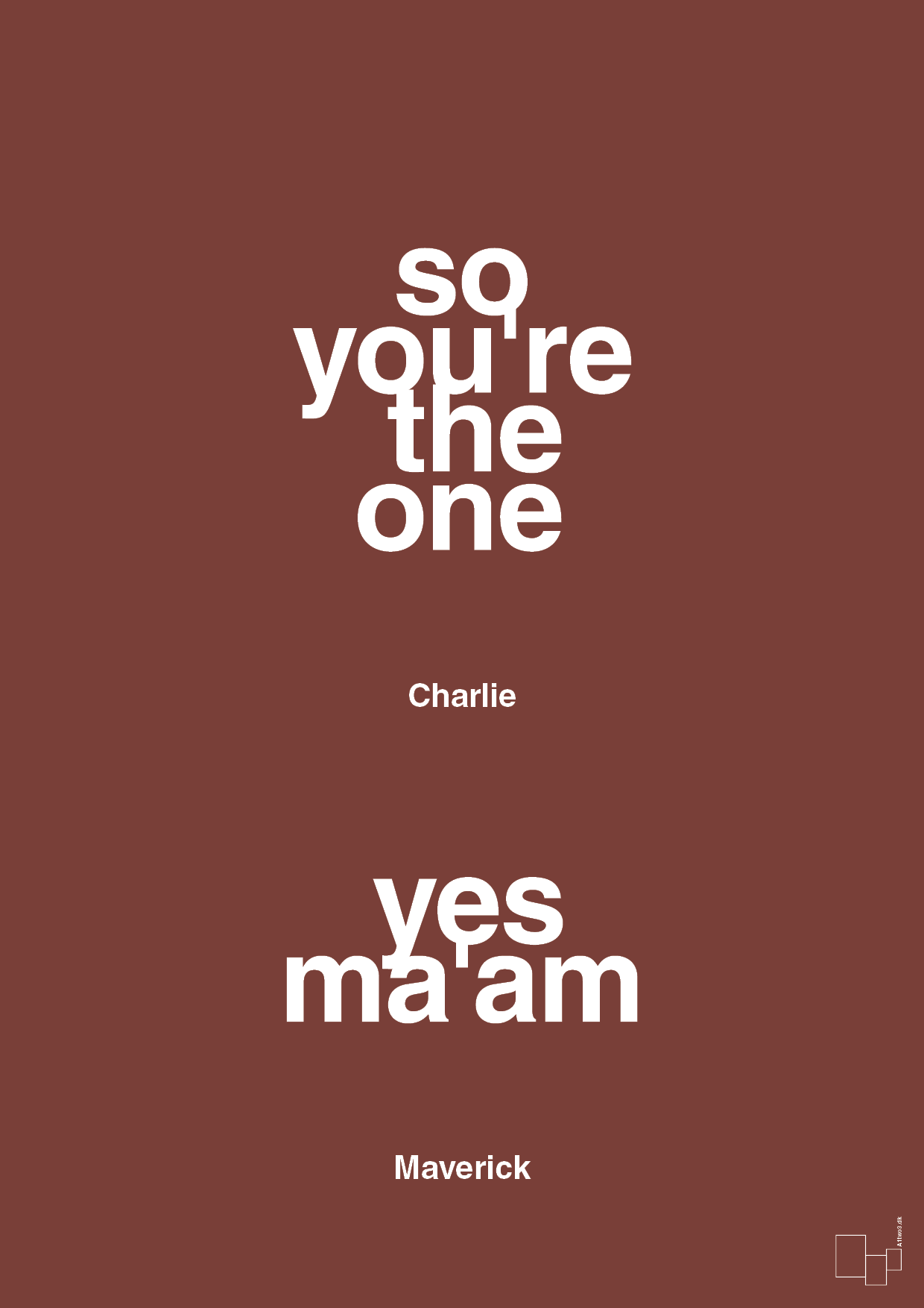 plakat: so you're the one - yes ma'am - red pepper-Film & TV-A1two3
