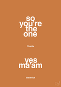 plakat: so you're the one - yes ma'am - rumba orange-Film & TV-A1two3