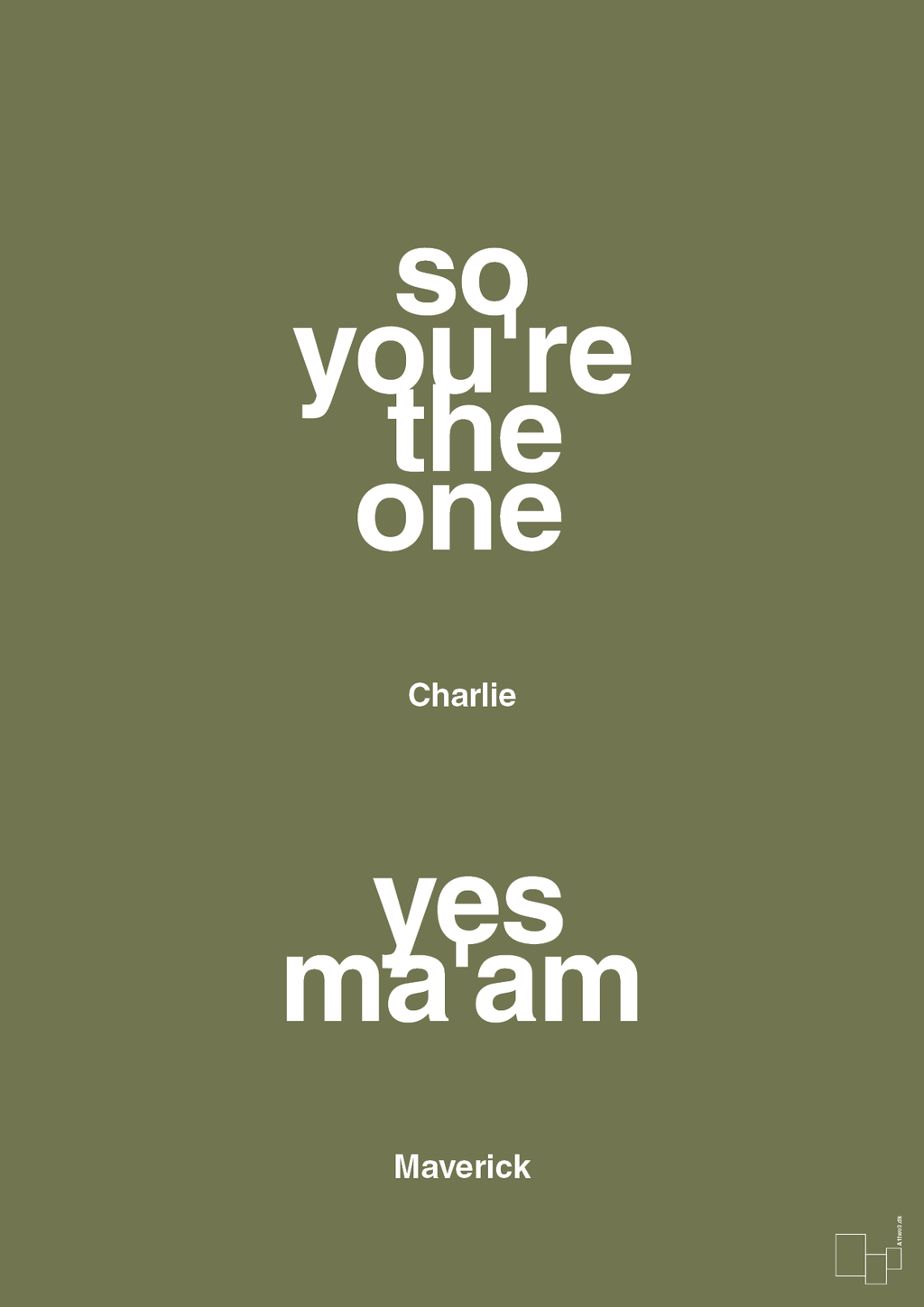 plakat: so you're the one - yes ma'am - secret meadow-Film & TV-A1two3