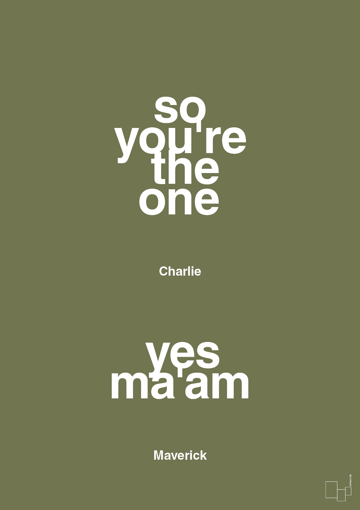 plakat: so you're the one - yes ma'am - secret meadow-Film & TV-A1two3