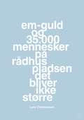 plakat: em-guld og 35.000 mennesker på rådhuspladsen det bliver ikke større - heavenly blue-Håndbold-A1two3