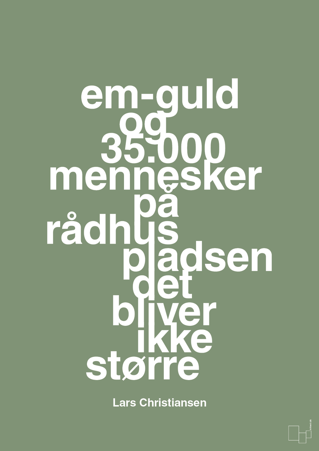 plakat: em-guld og 35.000 mennesker på rådhuspladsen det bliver ikke større - jade-Håndbold-A1two3