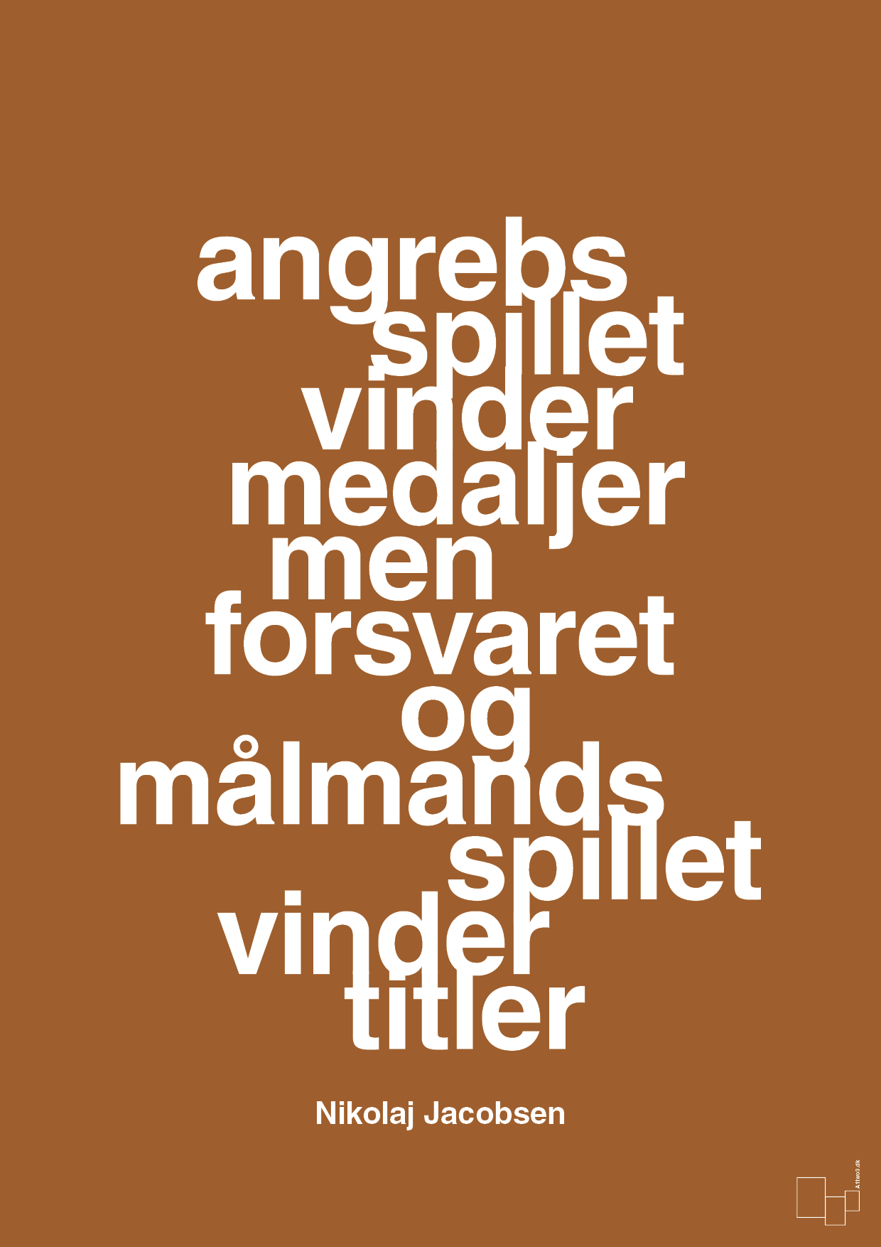 plakat: angrebsspillet vinder medaljer men forsvaret og målmandsspillet vinder titler - cognac-Håndbold-A1two3