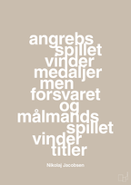 plakat: angrebsspillet vinder medaljer men forsvaret og målmandsspillet vinder titler - creamy mushroom-Håndbold-A1two3