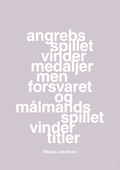 plakat: angrebsspillet vinder medaljer men forsvaret og målmandsspillet vinder titler - dusty lilac-Håndbold-A1two3