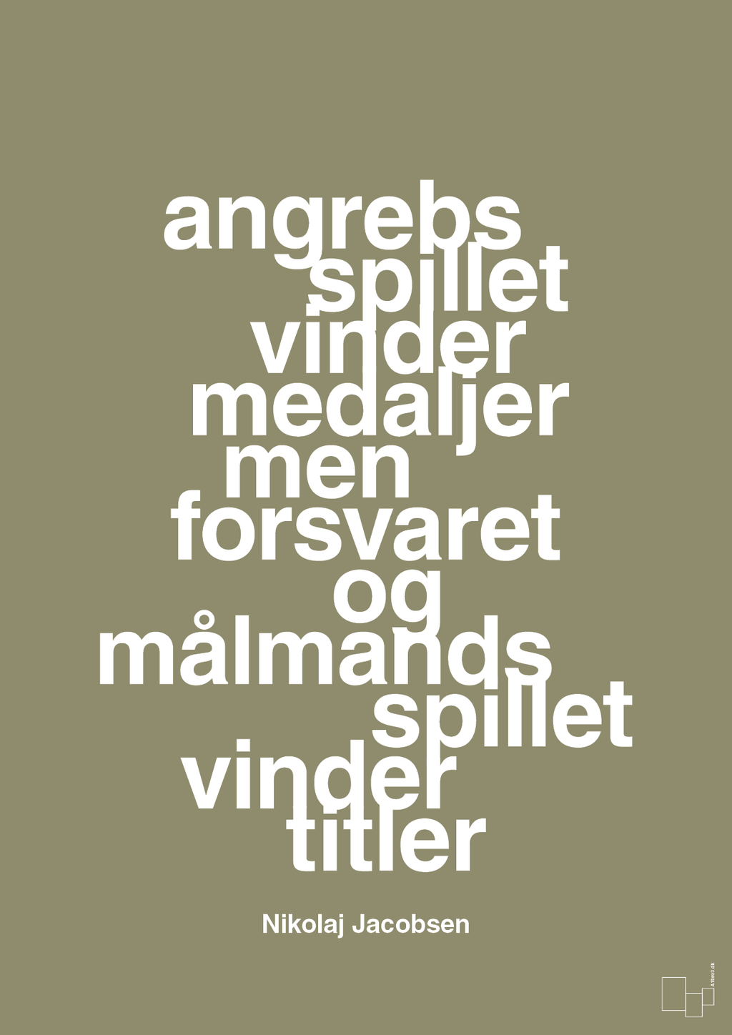 plakat: angrebsspillet vinder medaljer men forsvaret og målmandsspillet vinder titler - misty forrest-Håndbold-A1two3