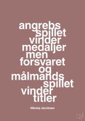 plakat: angrebsspillet vinder medaljer men forsvaret og målmandsspillet vinder titler - plum-Håndbold-A1two3