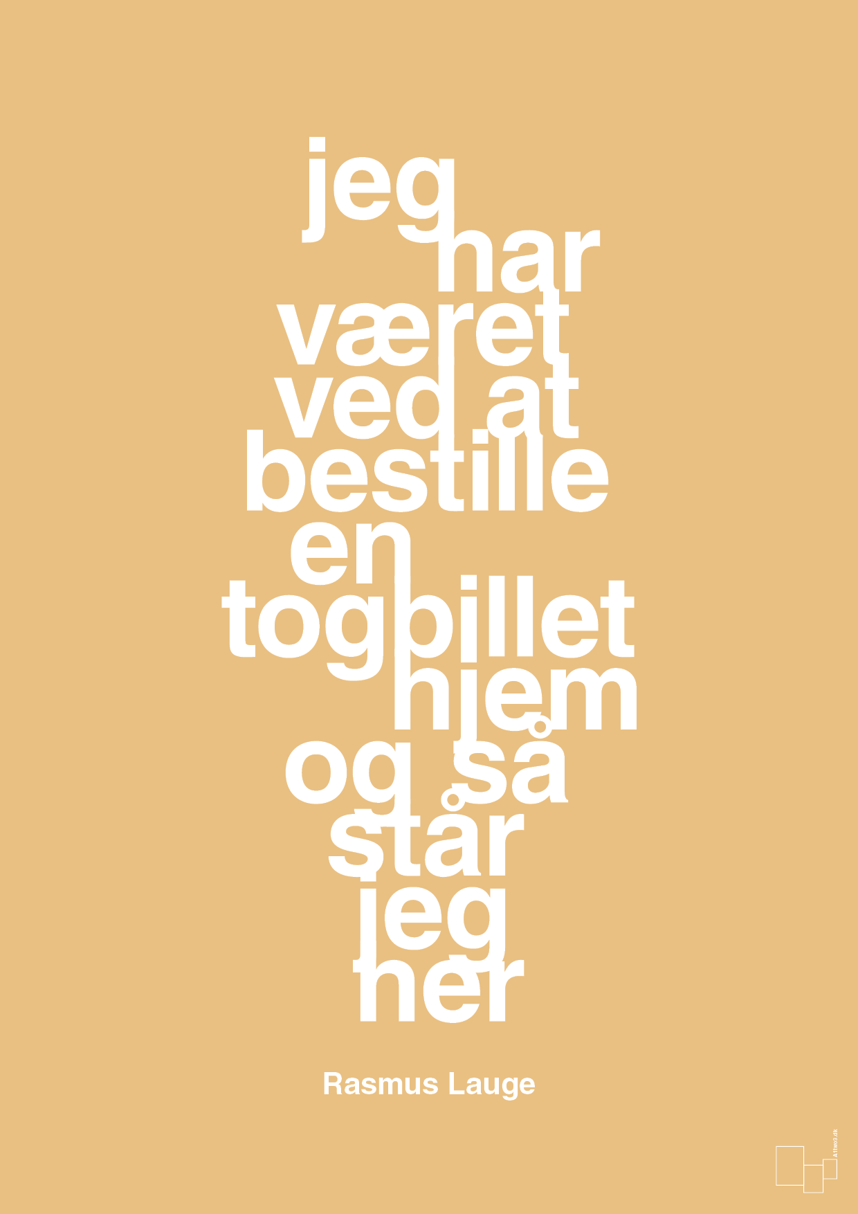 plakat: jeg har været ved at bestille en togbillet hjem og så står jeg her - charismatic-Håndbold-A1two3