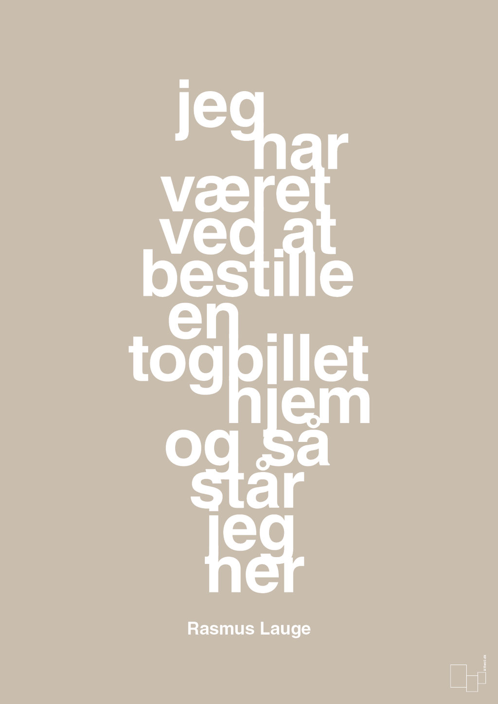 plakat: jeg har været ved at bestille en togbillet hjem og så står jeg her - creamy mushroom-Håndbold-A1two3