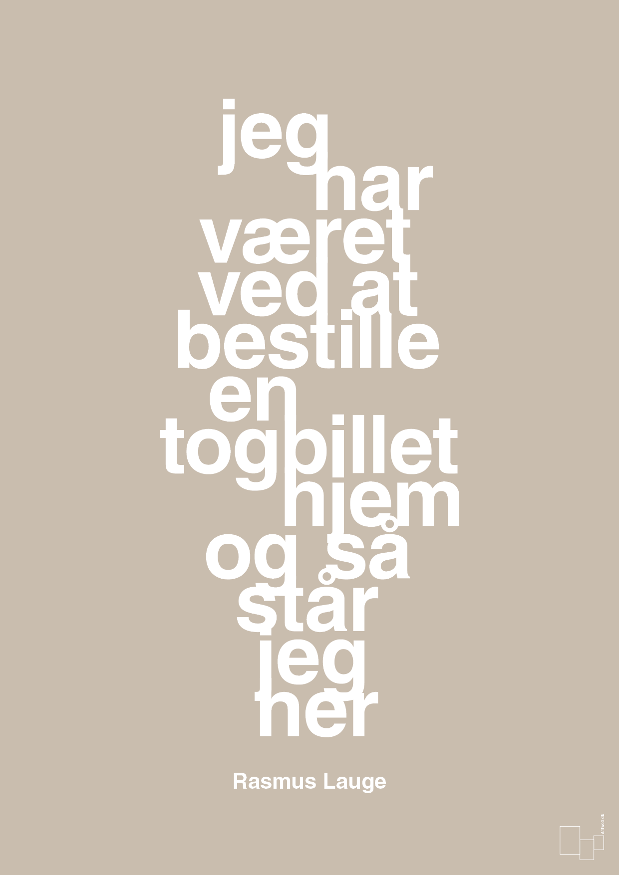 plakat: jeg har været ved at bestille en togbillet hjem og så står jeg her - creamy mushroom-Håndbold-A1two3