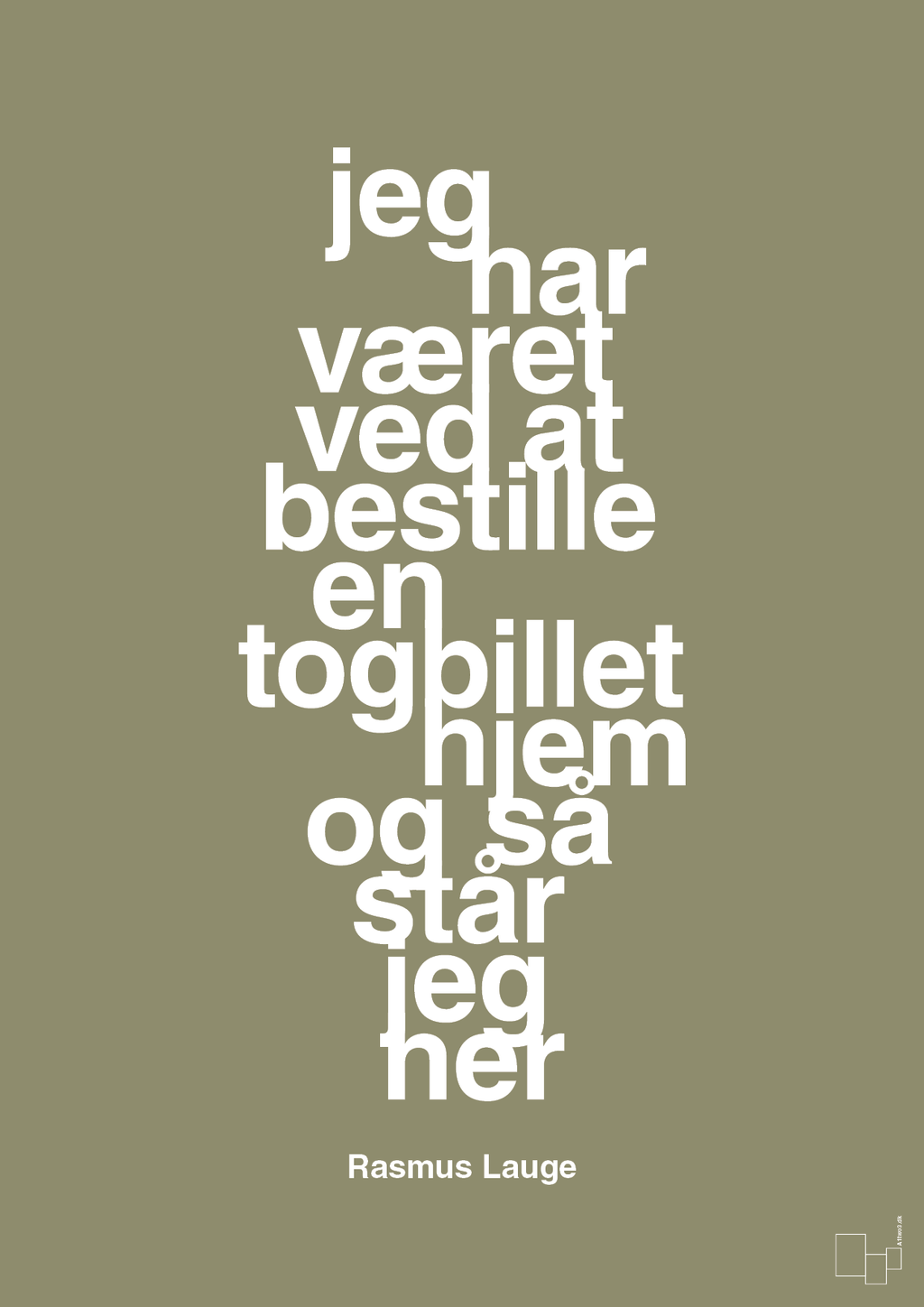 plakat: jeg har været ved at bestille en togbillet hjem og så står jeg her - misty forrest-Håndbold-A1two3