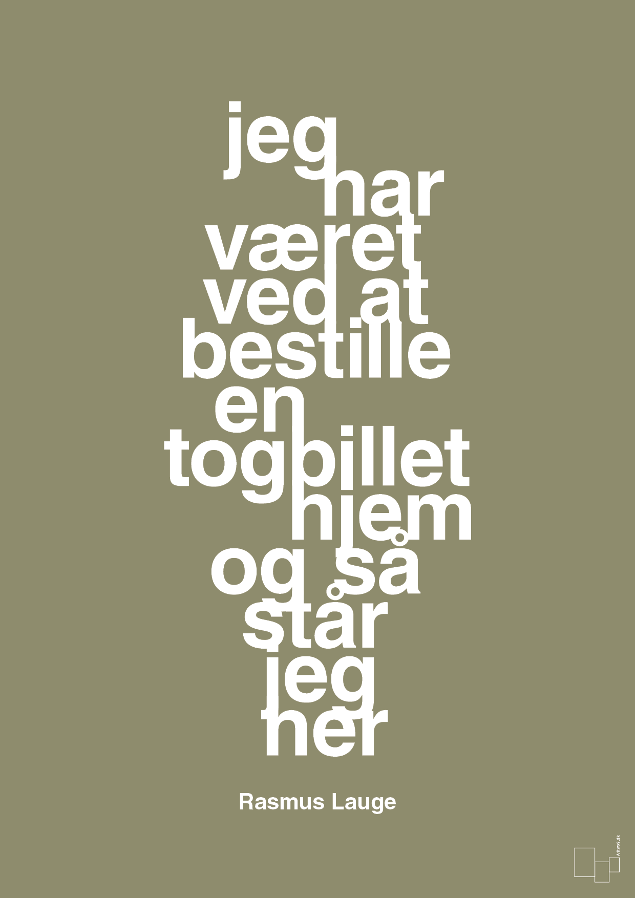 plakat: jeg har været ved at bestille en togbillet hjem og så står jeg her - misty forrest-Håndbold-A1two3