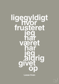 plakat: ligegyldigt hvor frusteret jeg har været har jeg aldrig givet op - battleship gray-Håndbold-A1two3