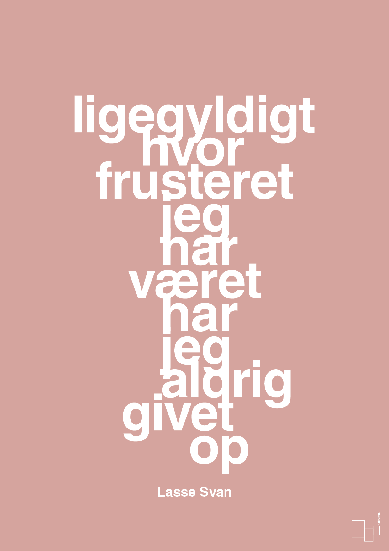 plakat: ligegyldigt hvor frusteret jeg har været har jeg aldrig givet op - bubble shell-Håndbold-A1two3