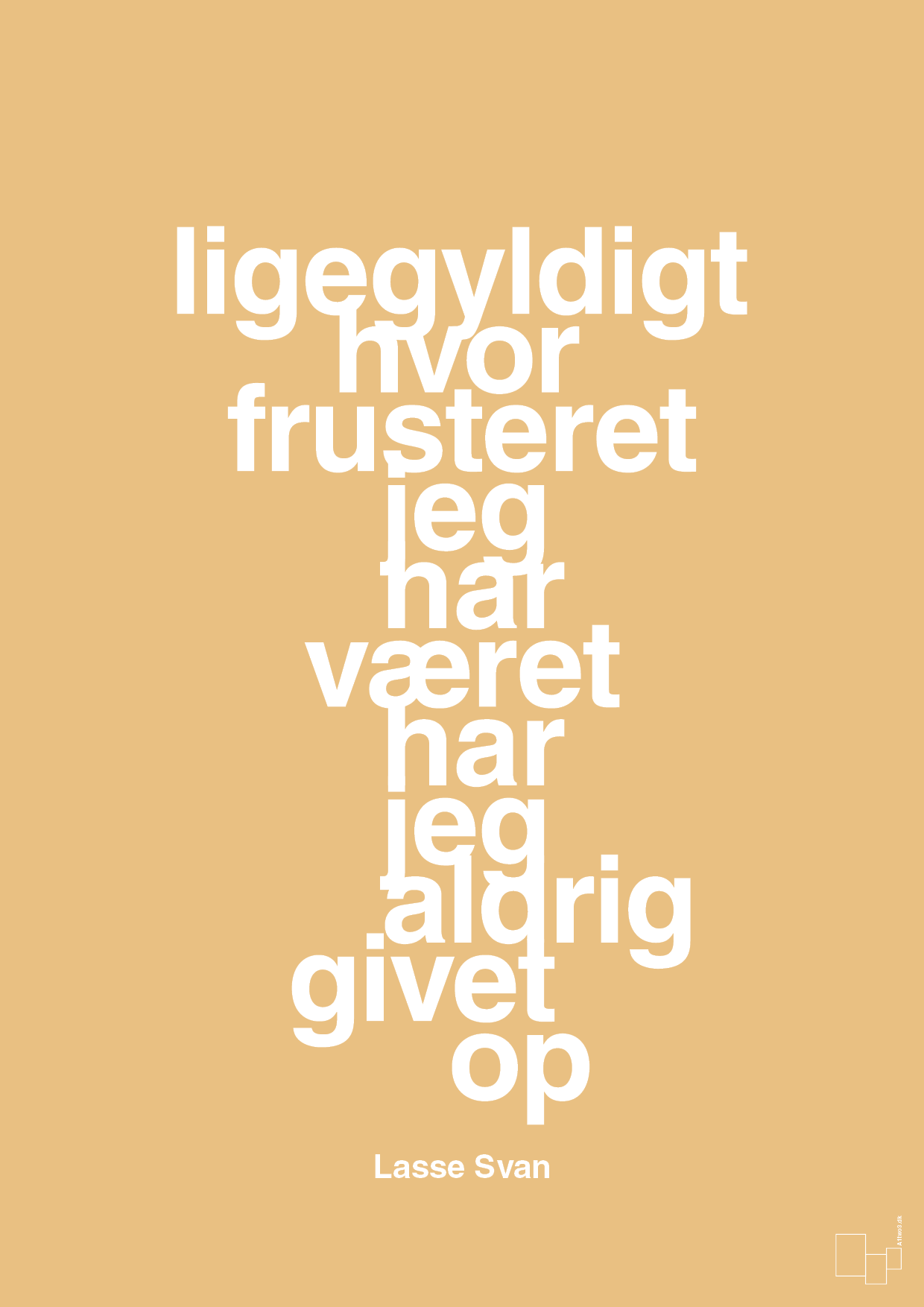 plakat: ligegyldigt hvor frusteret jeg har været har jeg aldrig givet op - charismatic-Håndbold-A1two3