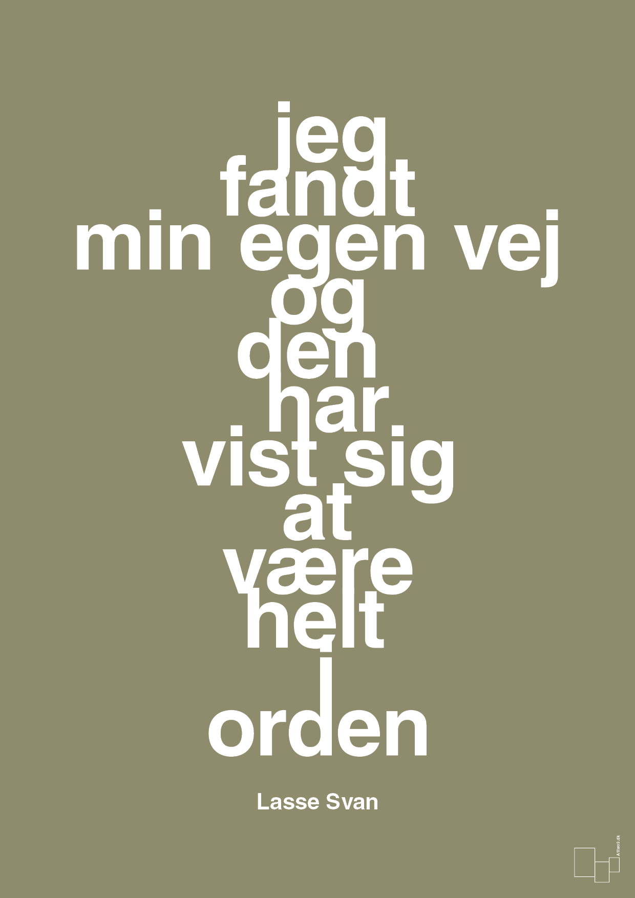plakat: jeg fandt min egen vej og den har vist sig at være helt i orden - misty forrest-Håndbold-A1two3