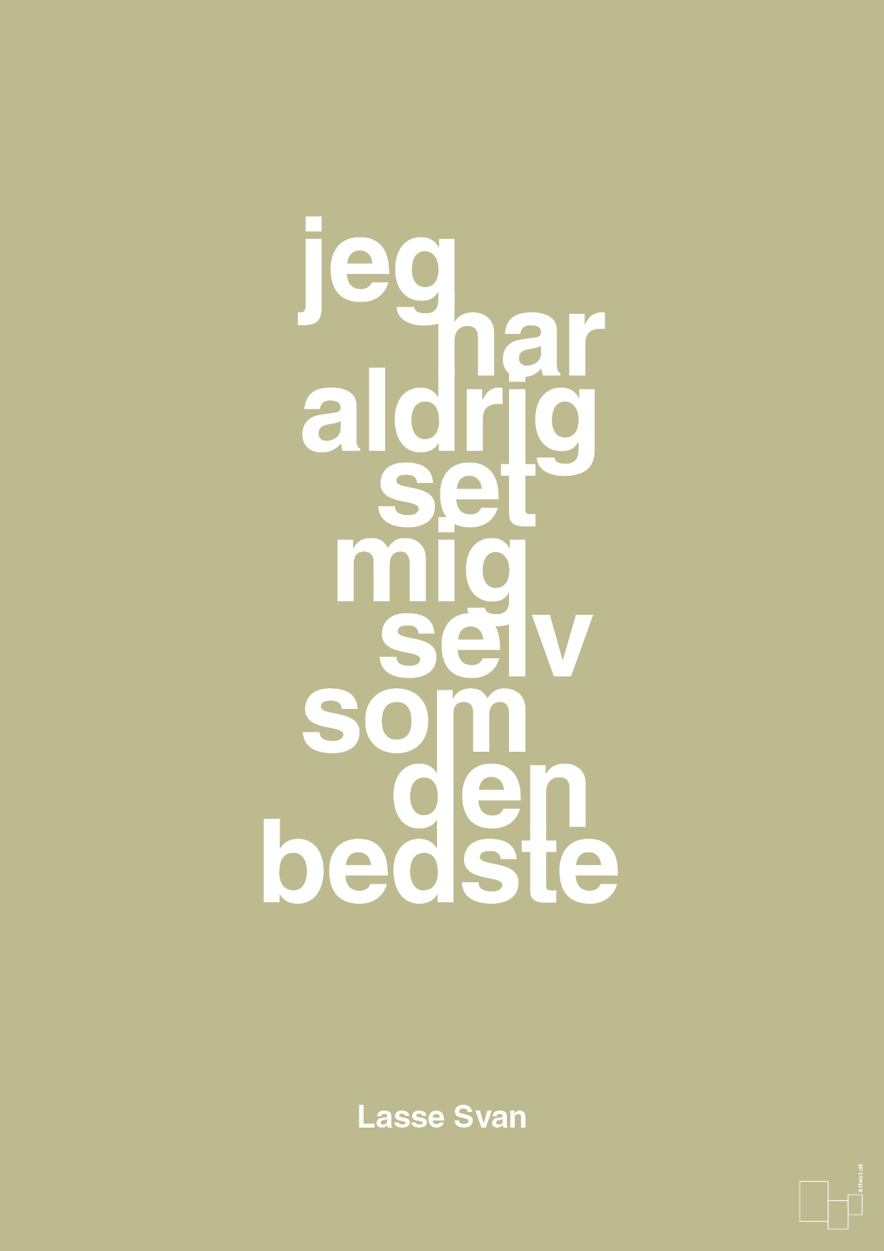 plakat: jeg har aldrig set mig selv som den bedste - back to nature-Håndbold-A1two3