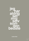 plakat: jeg har aldrig set mig selv som den bedste - battleship gray-Håndbold-A1two3