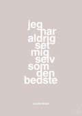 plakat: jeg har aldrig set mig selv som den bedste - broken beige-Håndbold-A1two3