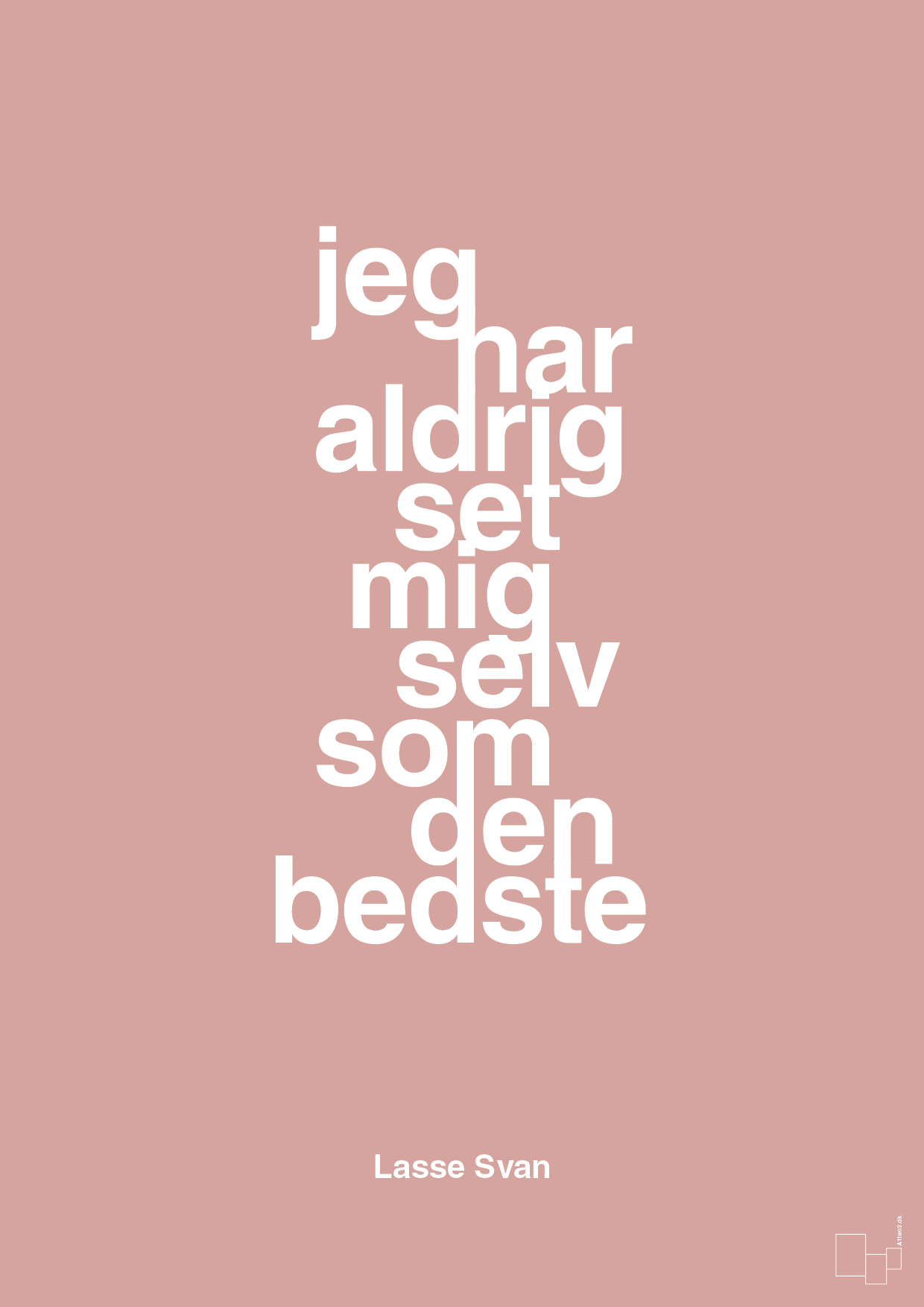 plakat: jeg har aldrig set mig selv som den bedste - bubble shell-Håndbold-A1two3