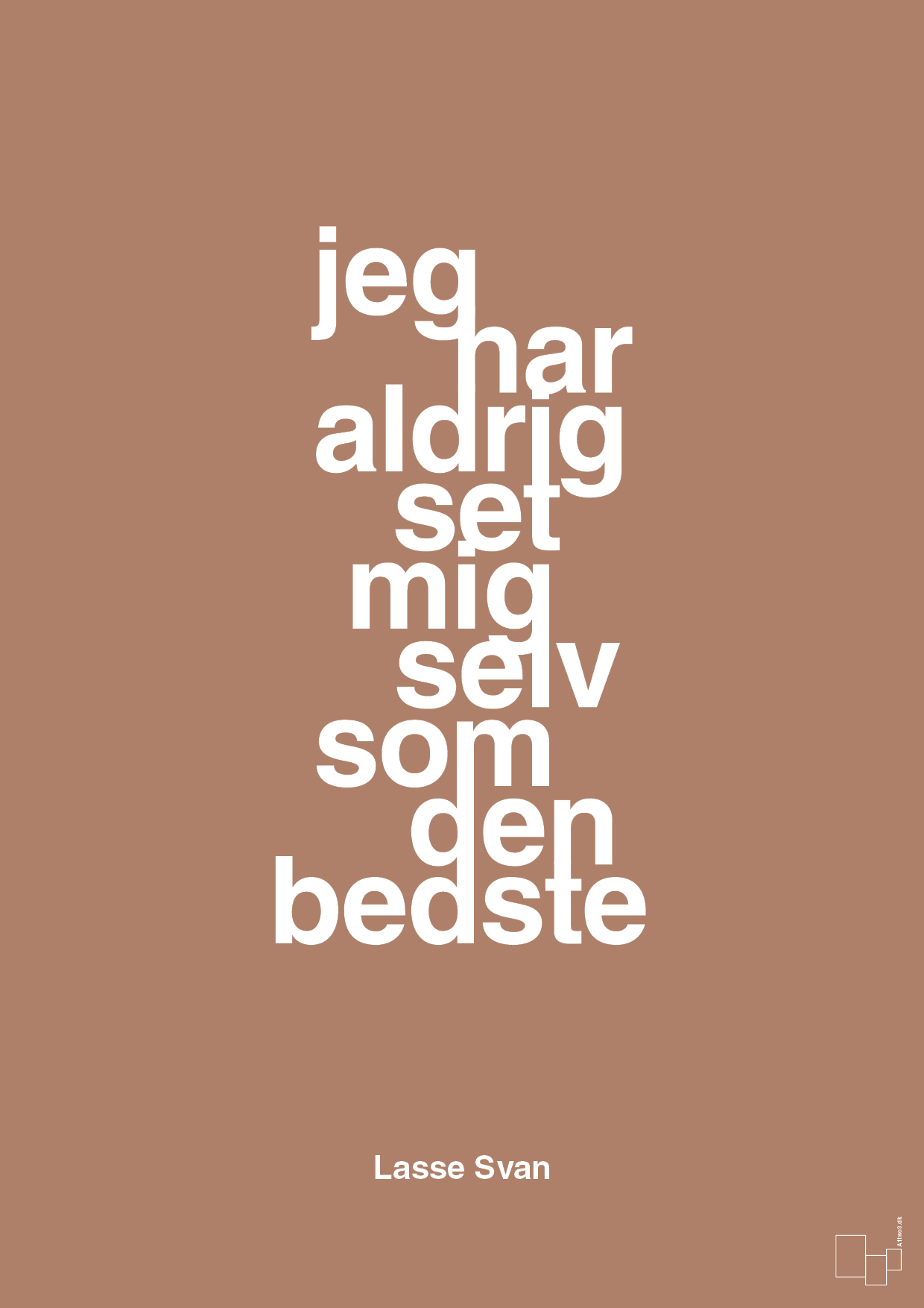 plakat: jeg har aldrig set mig selv som den bedste - cider spice-Håndbold-A1two3