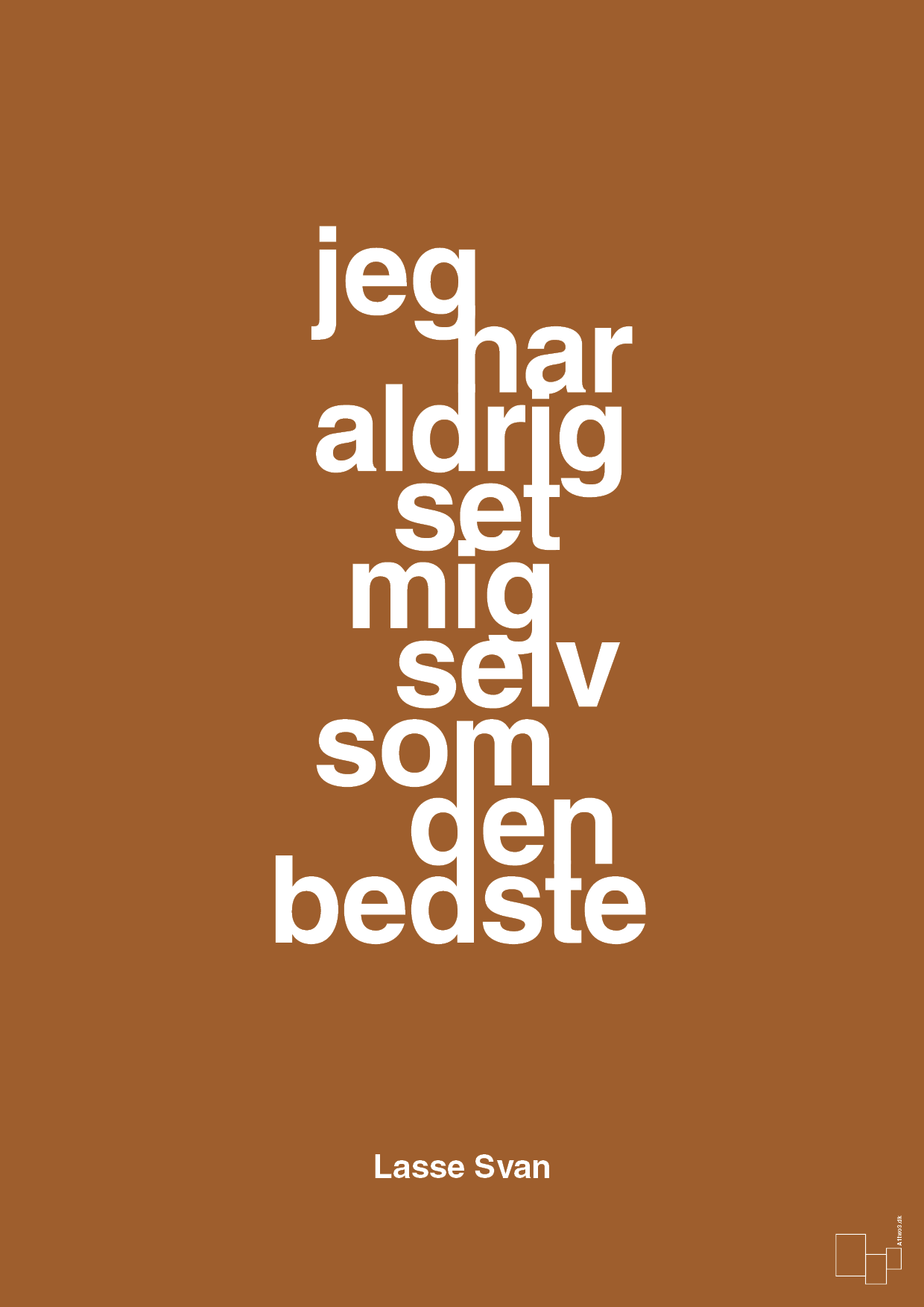 plakat: jeg har aldrig set mig selv som den bedste - cognac-Håndbold-A1two3