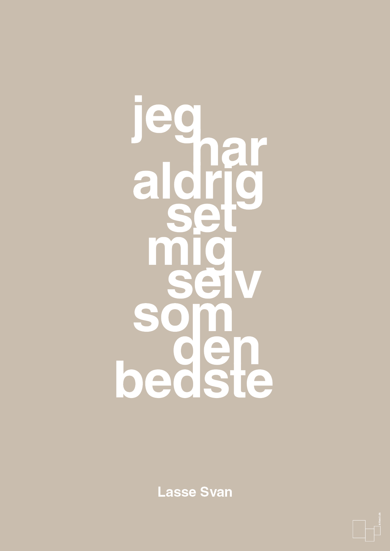plakat: jeg har aldrig set mig selv som den bedste - creamy mushroom-Håndbold-A1two3
