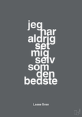 plakat: jeg har aldrig set mig selv som den bedste - graphic charcoal-Håndbold-A1two3