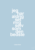 plakat: jeg har aldrig set mig selv som den bedste - heavenly blue-Håndbold-A1two3