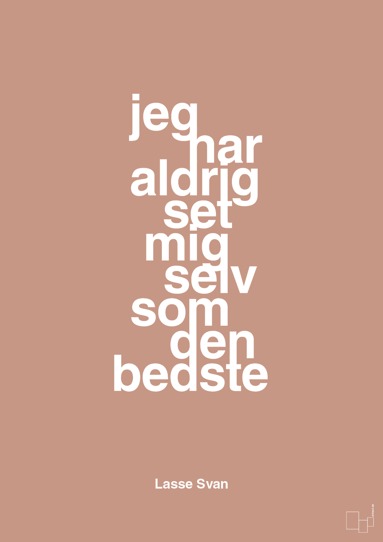 plakat: jeg har aldrig set mig selv som den bedste - powder-Håndbold-A1two3