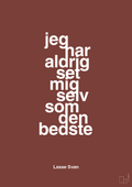plakat: jeg har aldrig set mig selv som den bedste - red pepper-Håndbold-A1two3